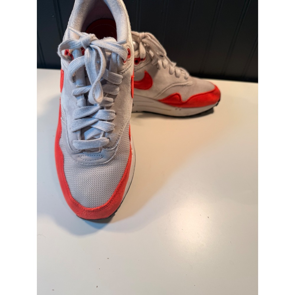 Nike Air Max 1 Anniversary Sport Red Grey White 908375-103 Mens 7